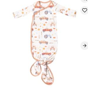 Copper pearl knotted gown